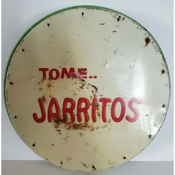 Old Tome Jarritos Mexican Soda Tray Native Indians Restaurant Bar Vintage Metal - Picture 6 of 7